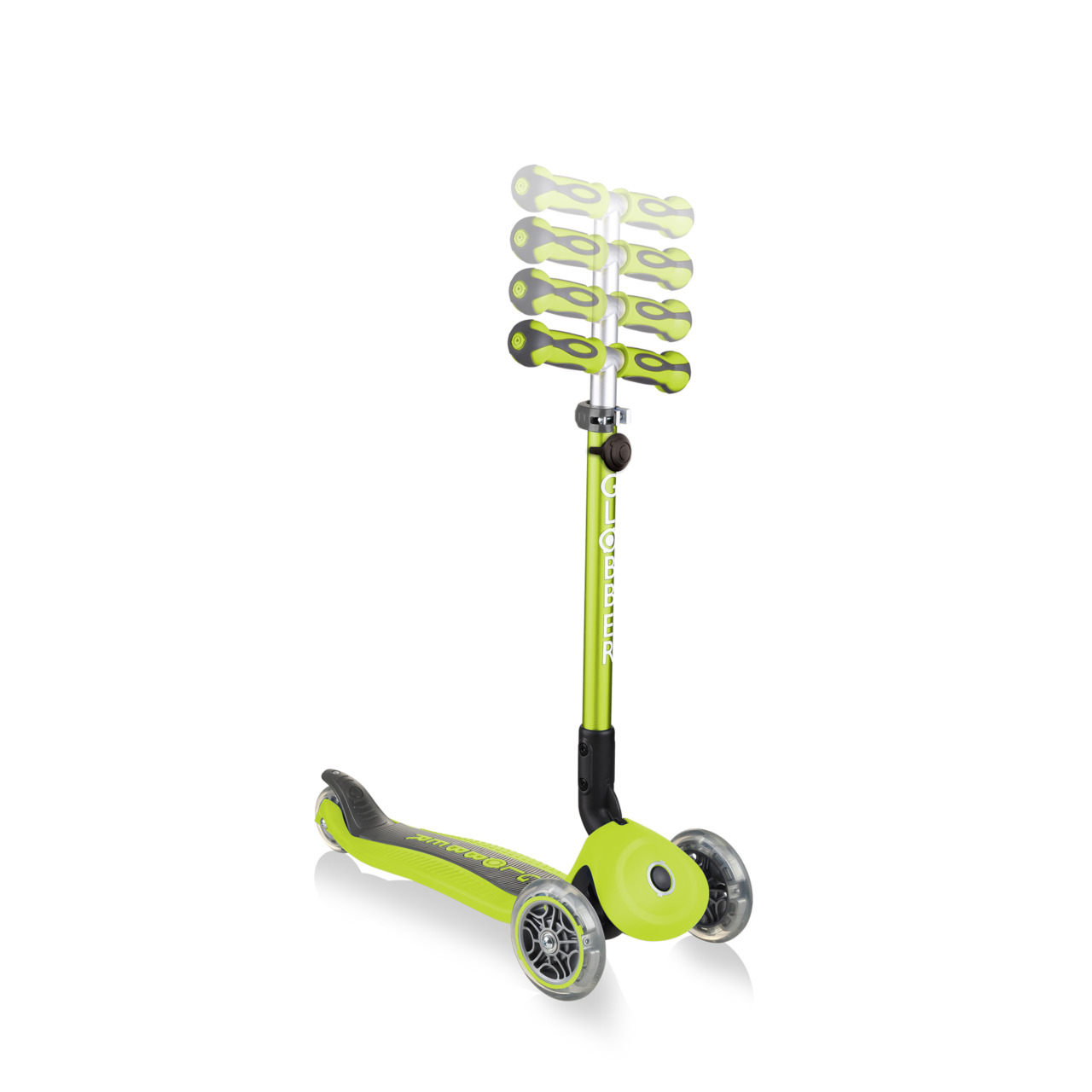648 106 Green Scooter With Adjustable T Bar