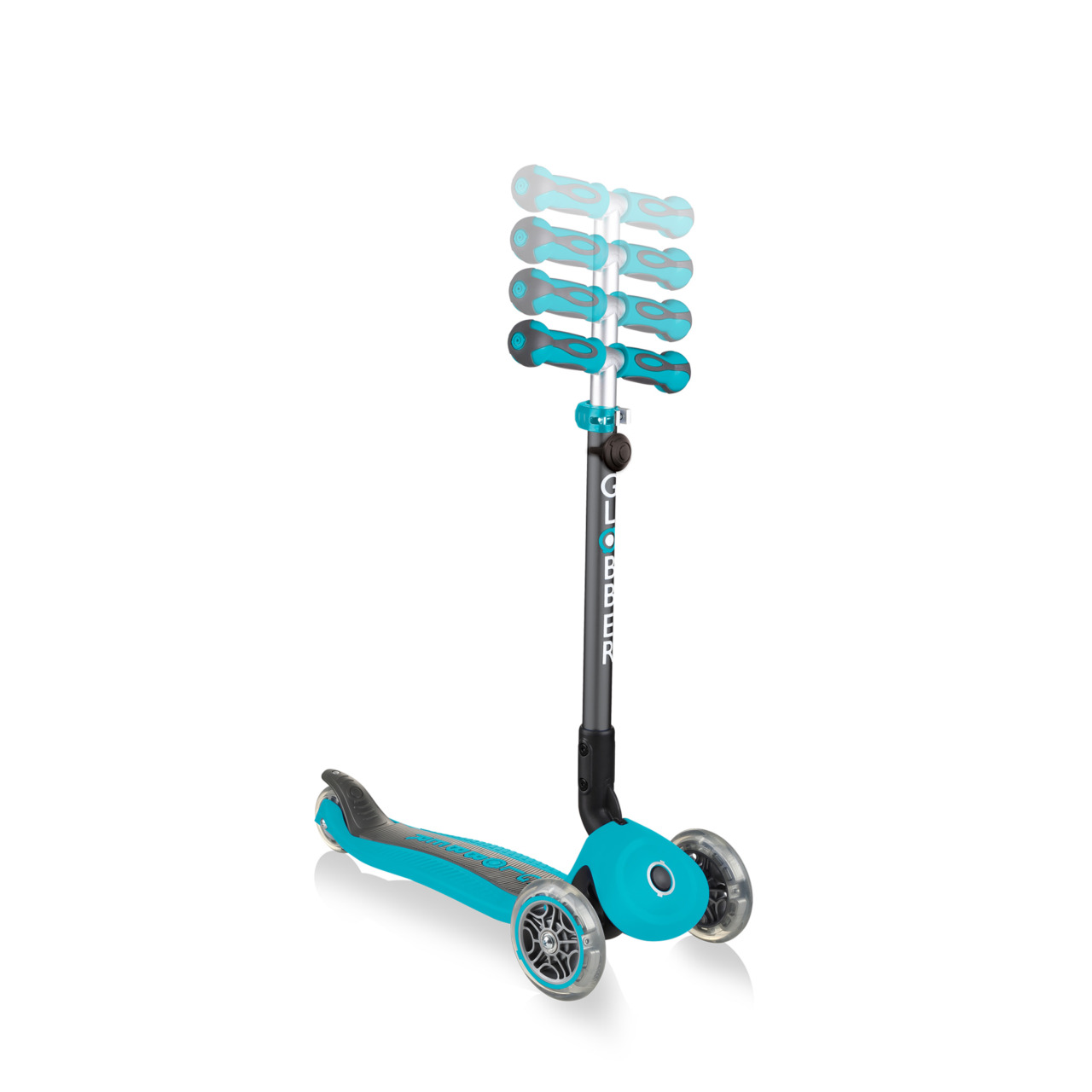 648 105 Teal Scooter With Adjustable T Bar
