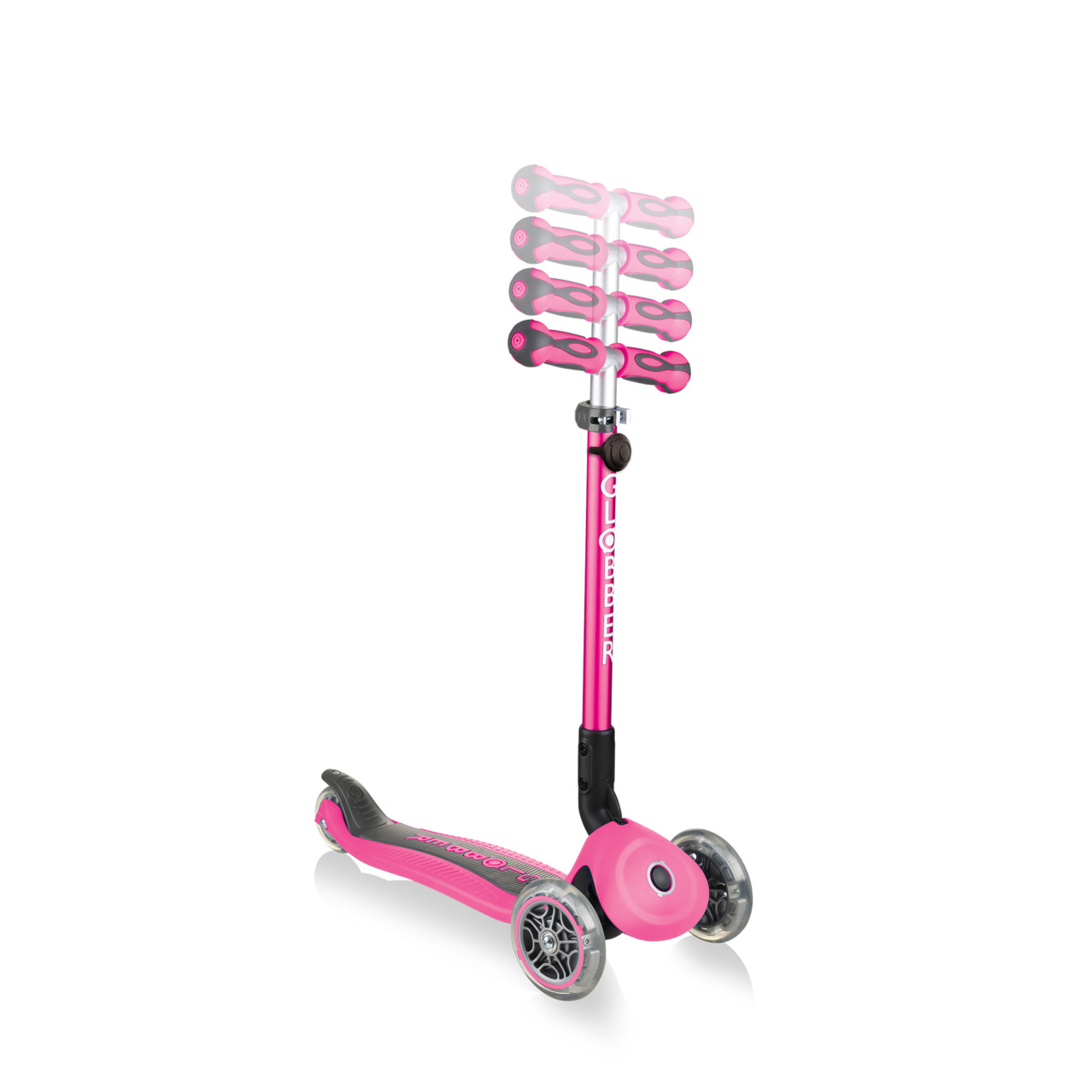648 110 Pink Scooter With Adjustable T Bar