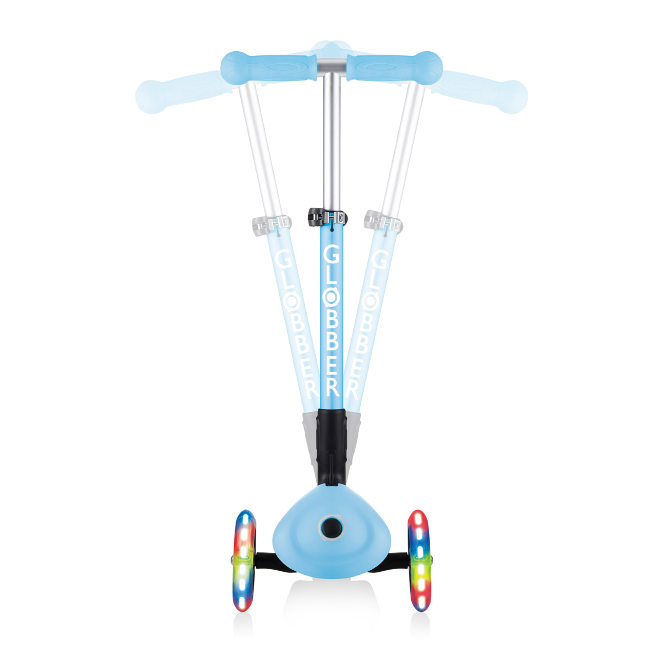 433 200 Light Up Scooter With Steering Lock System