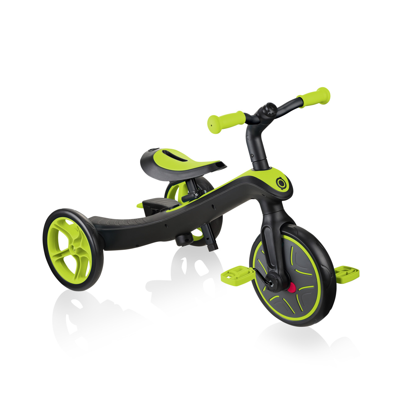 Globber EXPLORER TRIKE 3in1 All In One Baby Tricycle And Kids Balance Bike Stage 2 Training Trike Lime Green
