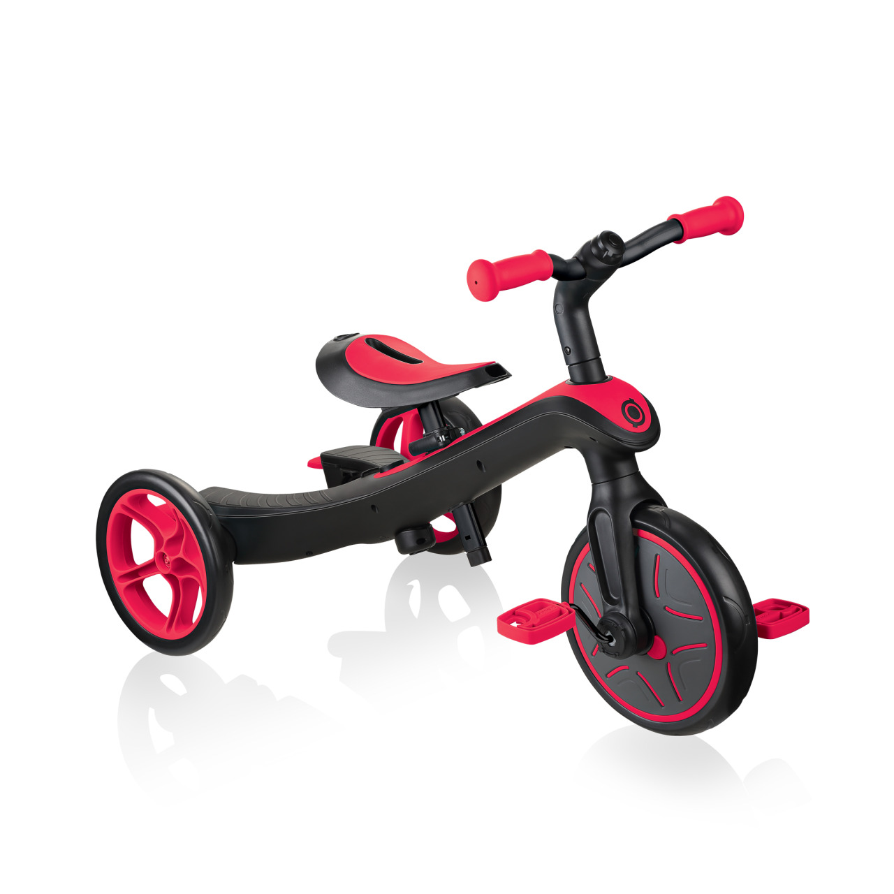 Globber EXPLORER TRIKE 3in1 All In One Baby Tricycle And Kids Balance Bike Stage 2 Training Trike New Red