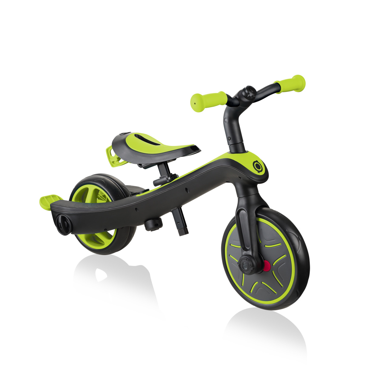 Globber EXPLORER TRIKE 3in1 All In One Baby Tricycle And Kids Balance Bike Stage 3 Balance Bike Lime Green