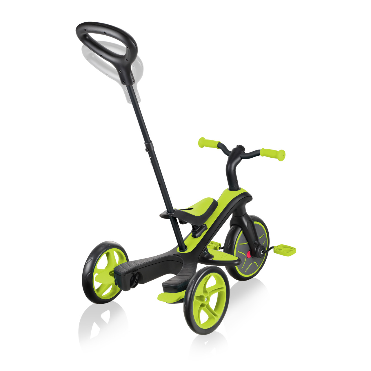 Globber EXPLORER TRIKE 3in1 All In One Baby Tricycle And Kids Balance Bike With 2 Height Adjustable Parent Handle Lime Green