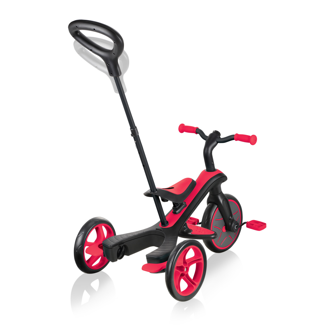 Globber EXPLORER TRIKE 3in1 All In One Baby Tricycle And Kids Balance Bike With 2 Height Adjustable Parent Handle New Red