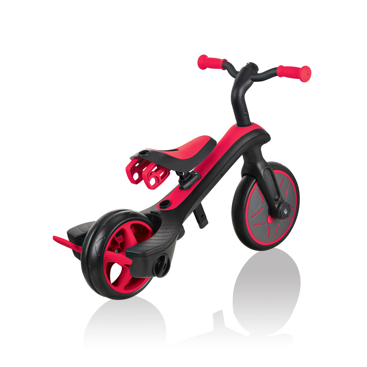 Globber EXPLORER TRIKE 3in1 All In One Baby Tricycle And Kids Balance Bike With Smart Pedal Storage New Red