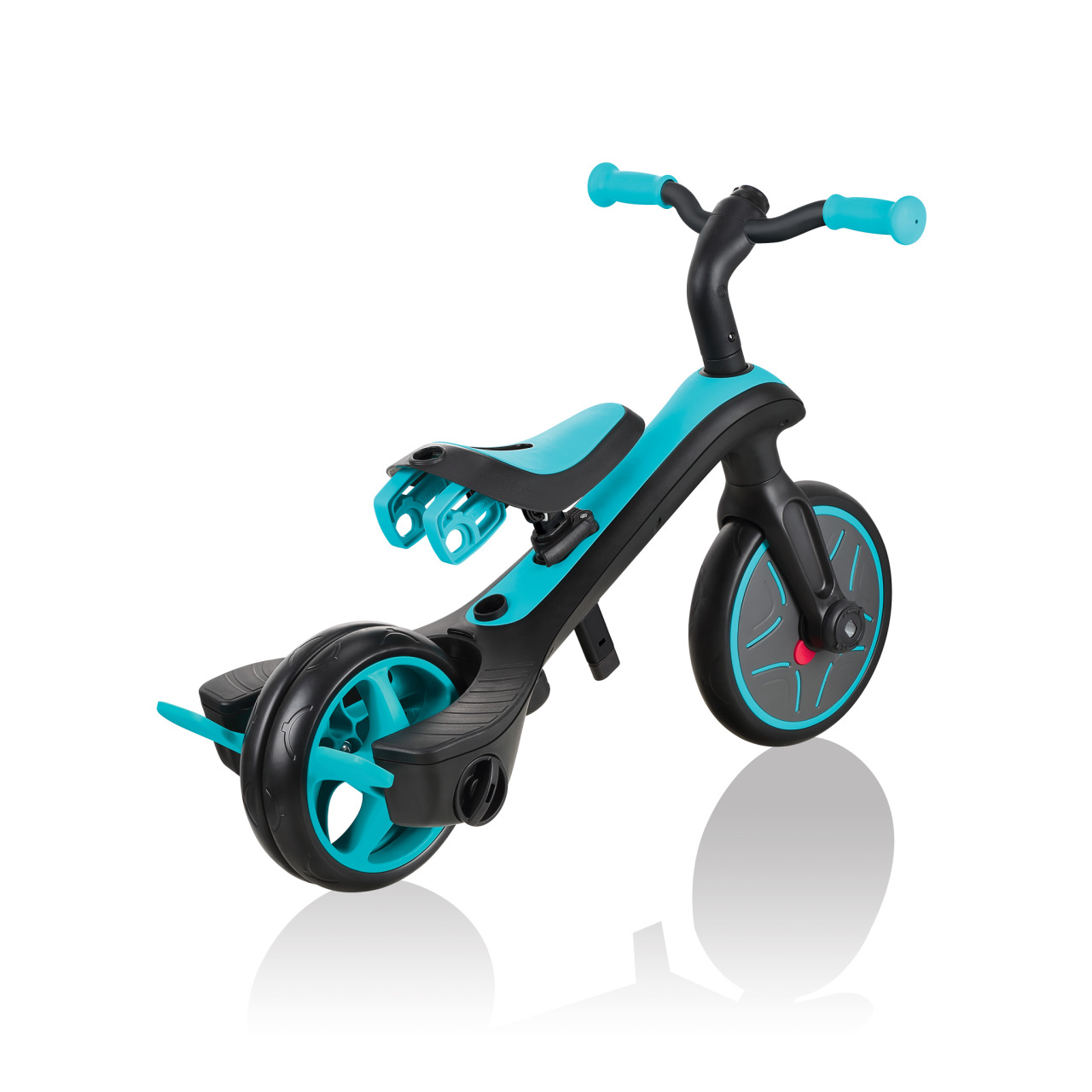 Globber EXPLORER TRIKE 3in1 All In One Baby Tricycle And Kids Balance Bike With Smart Pedal Storage Teal