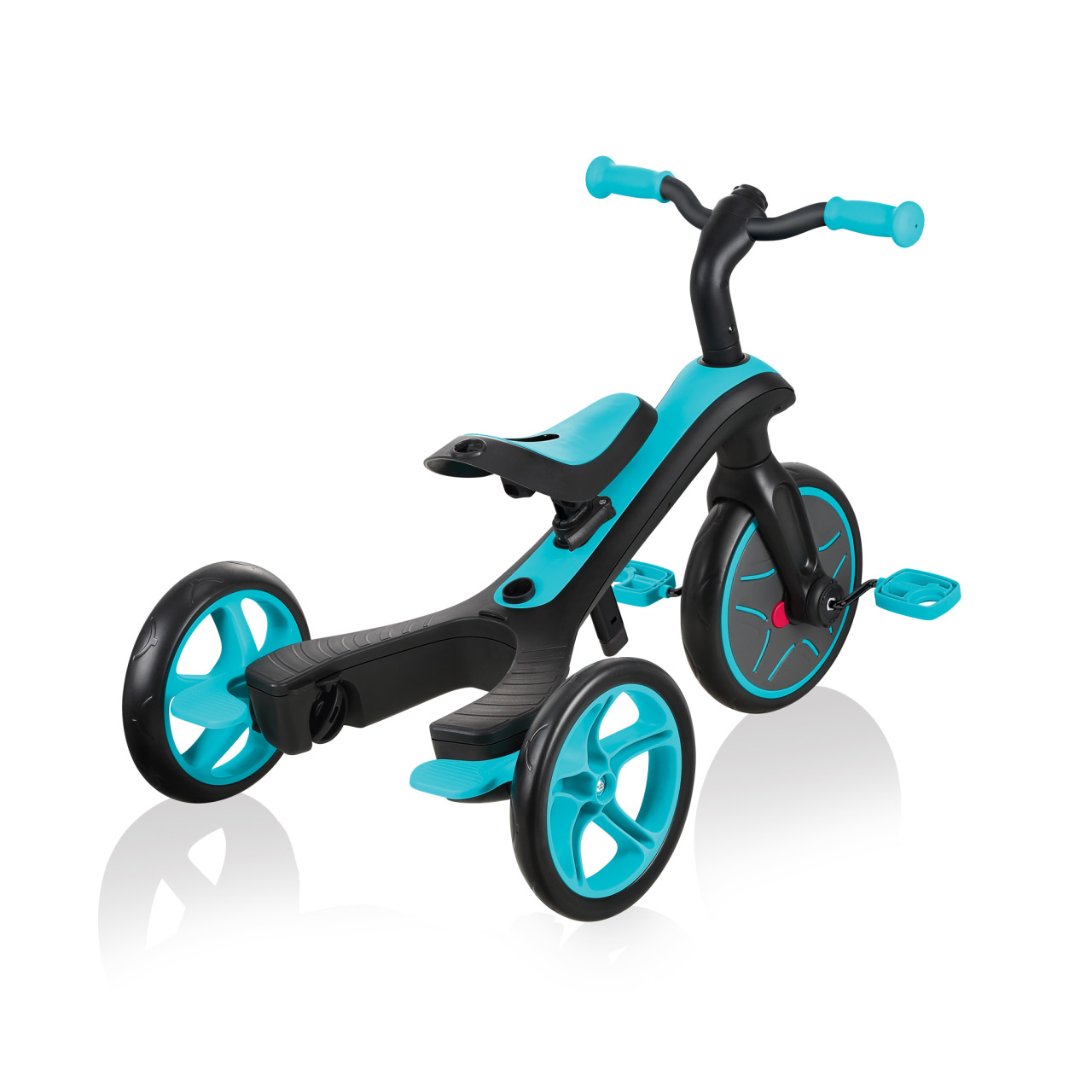 Globber EXPLORER TRIKE 4in1 All In One Baby Tricycle And Kids Balance Bike With Patented Wheel Mechanism Transformation Teal