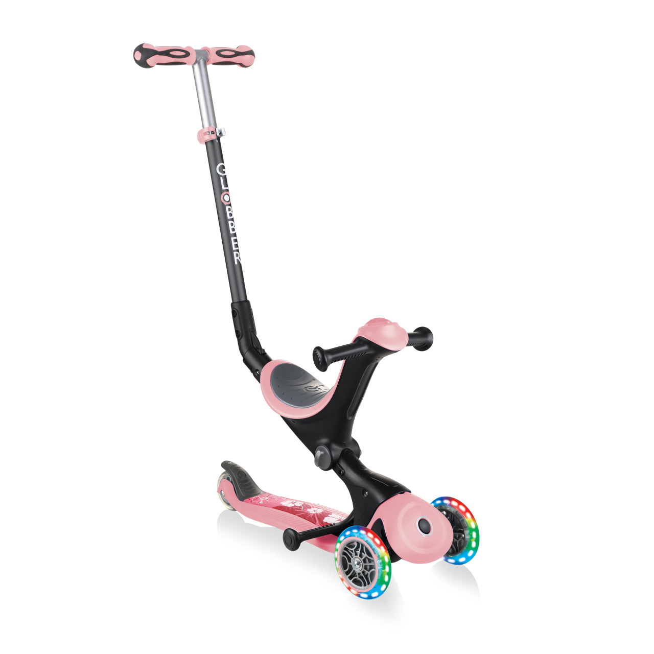 Scooter With Seat For Toddlers Globber GO UP DELUXE FANTASY LIGHTS