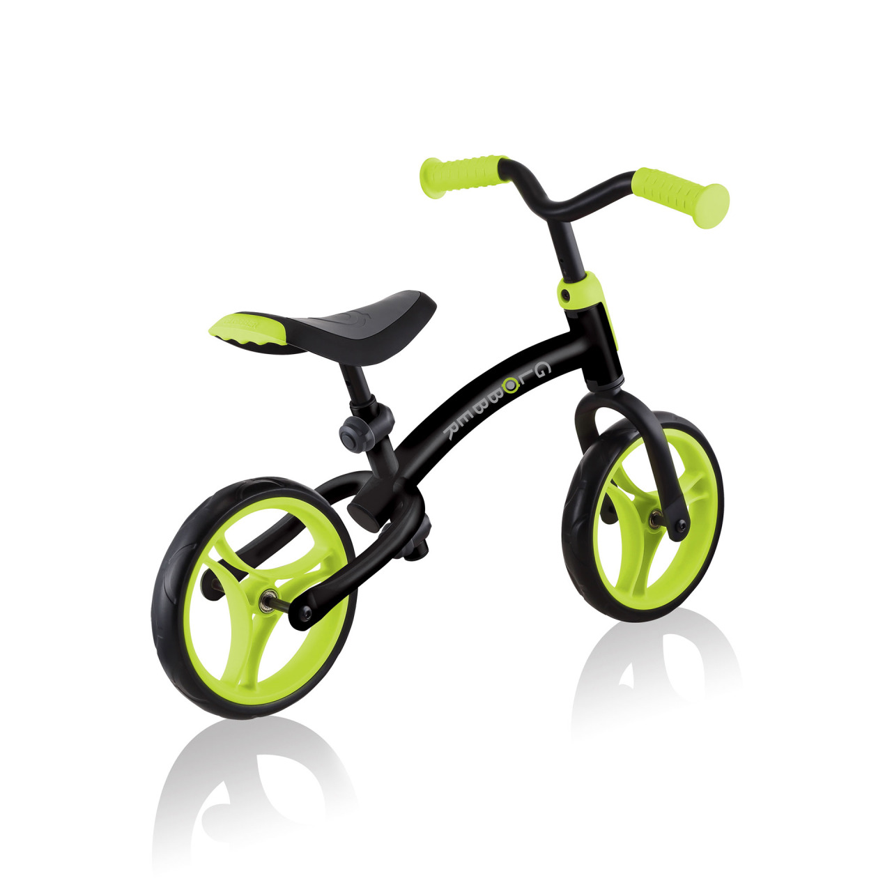 Adjustable Green Balance Bike For Toddlers