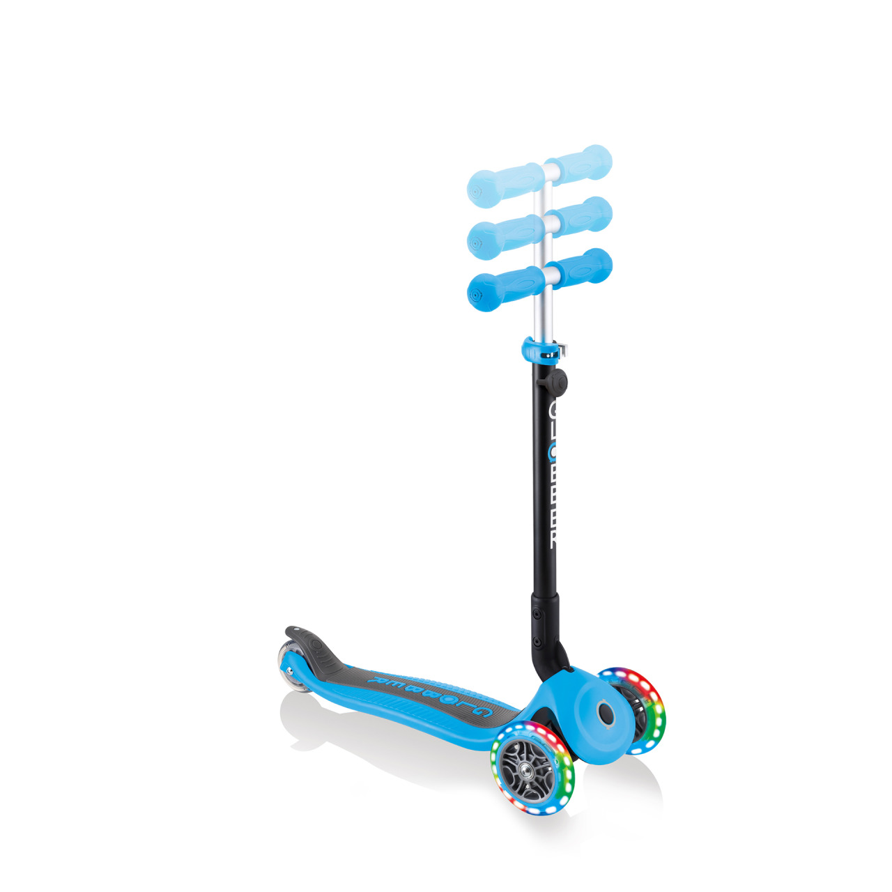 Blue Scooter With Adjustable T Bar