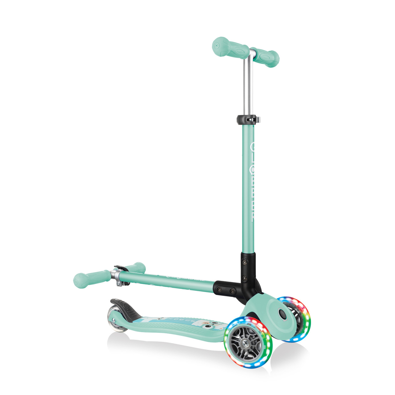 Foldable 3 Wheel Scooter With Light Up Wheels