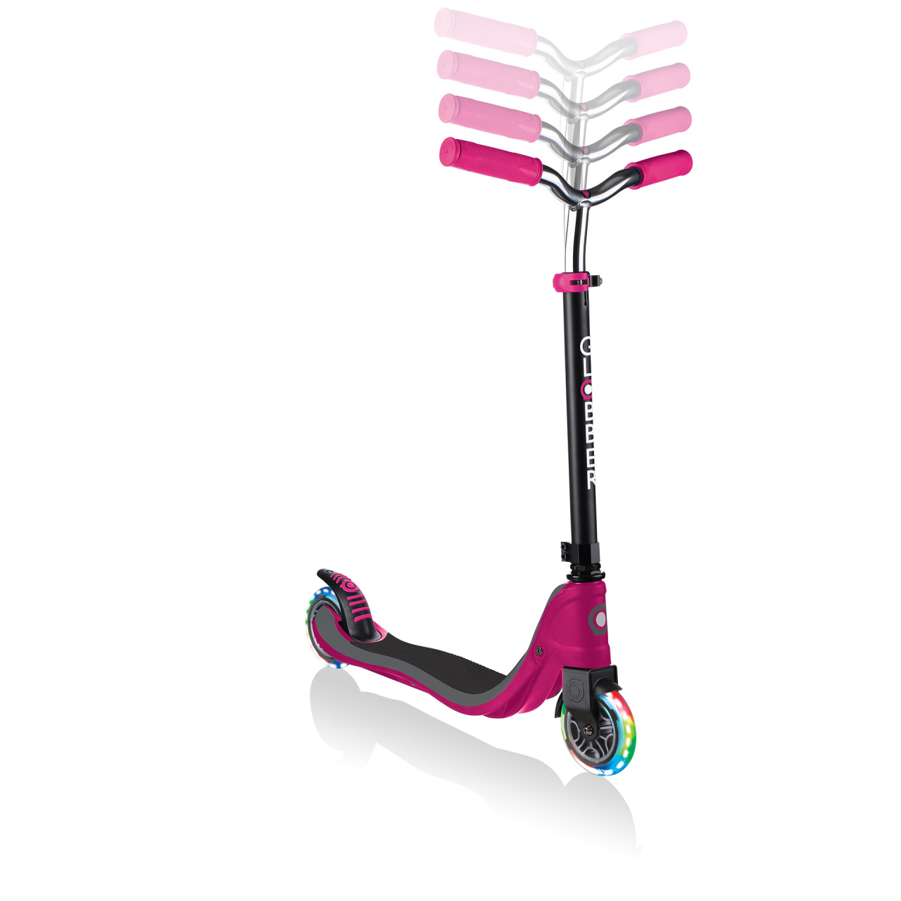 Height Adjustable Led Wheel Scooter