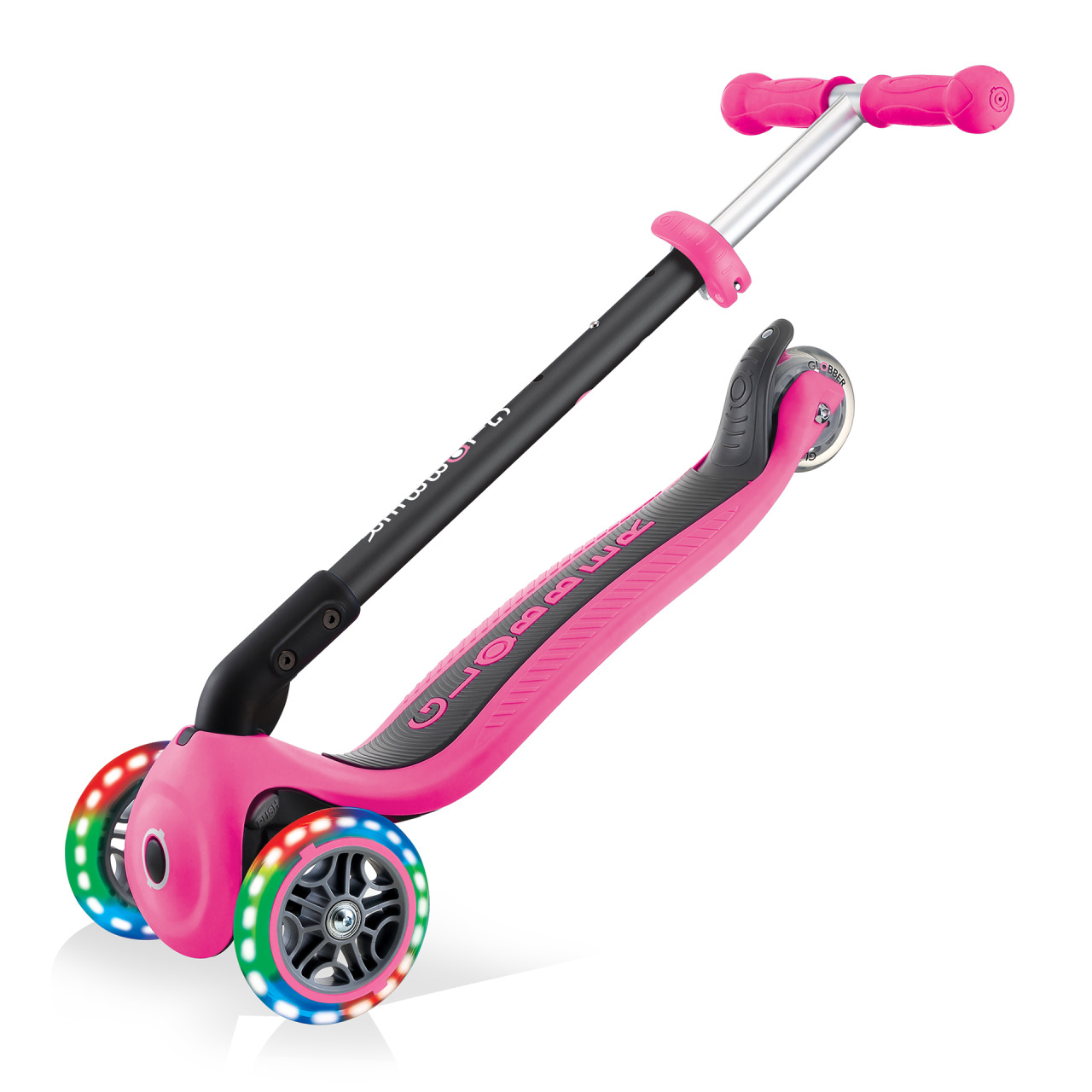 Light Up Foldable Scooter With Seat