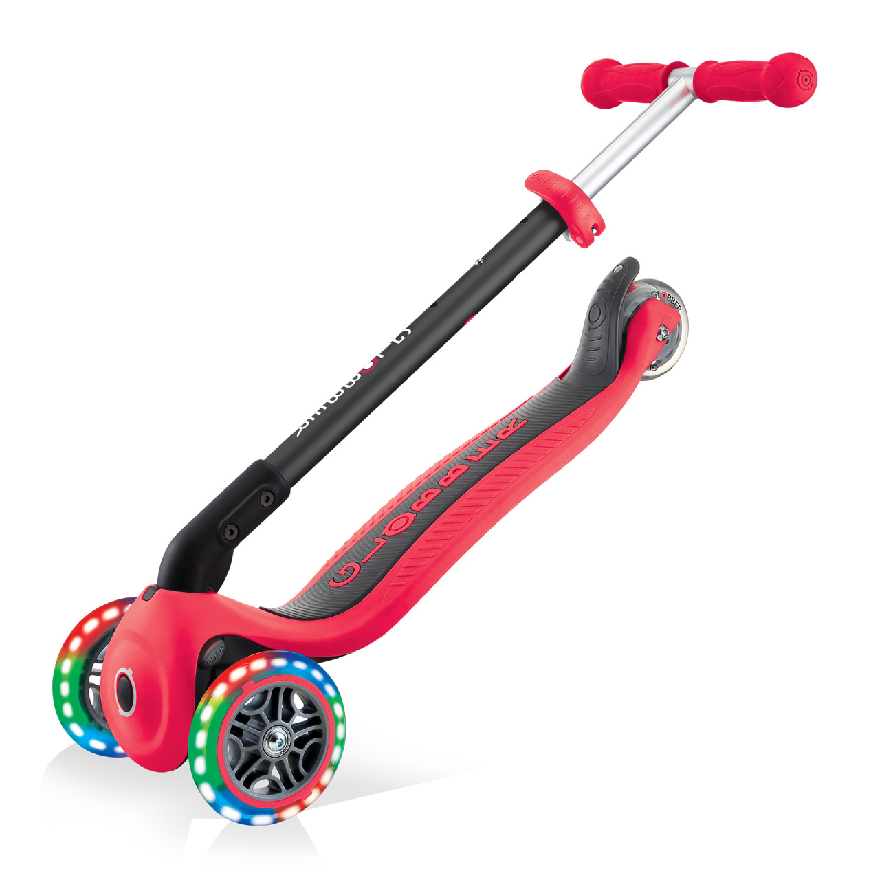 Light Up Foldable Scooter With Seat