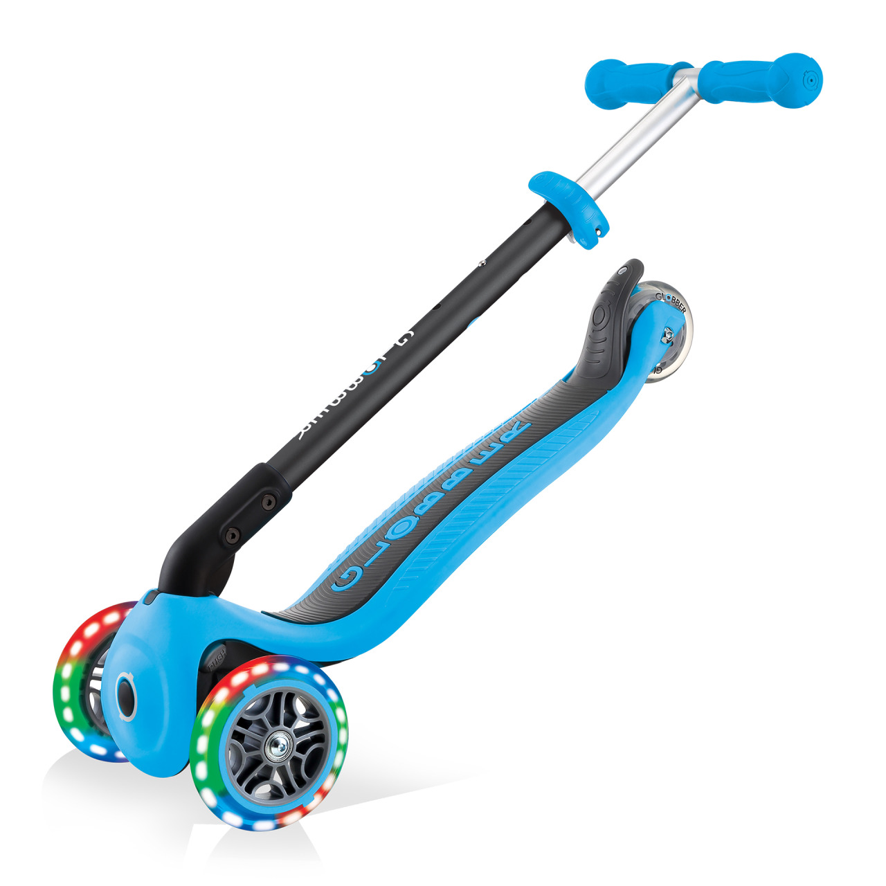 Light Up Foldable Scooter With Seat