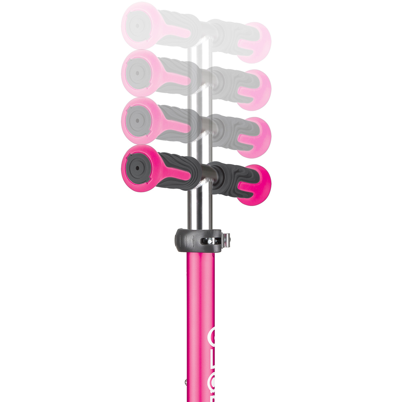 Pink Scooter For Kids With Adjustable T Bar