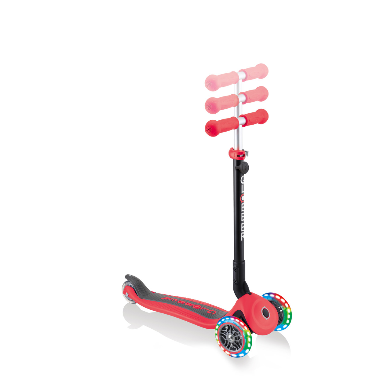 Red Scooter With Adjustable T Bar