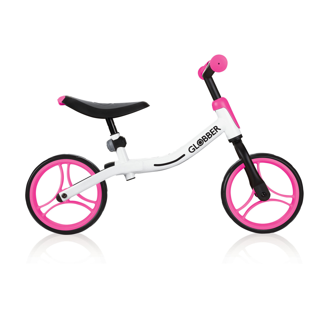 White Pink Balance Bike