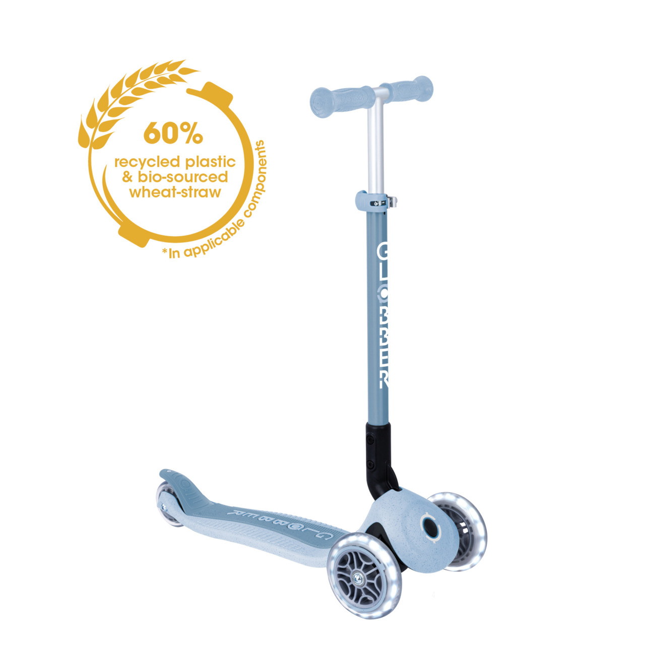 696 501 2 3 Wheel Eco Scooter With Led Lights