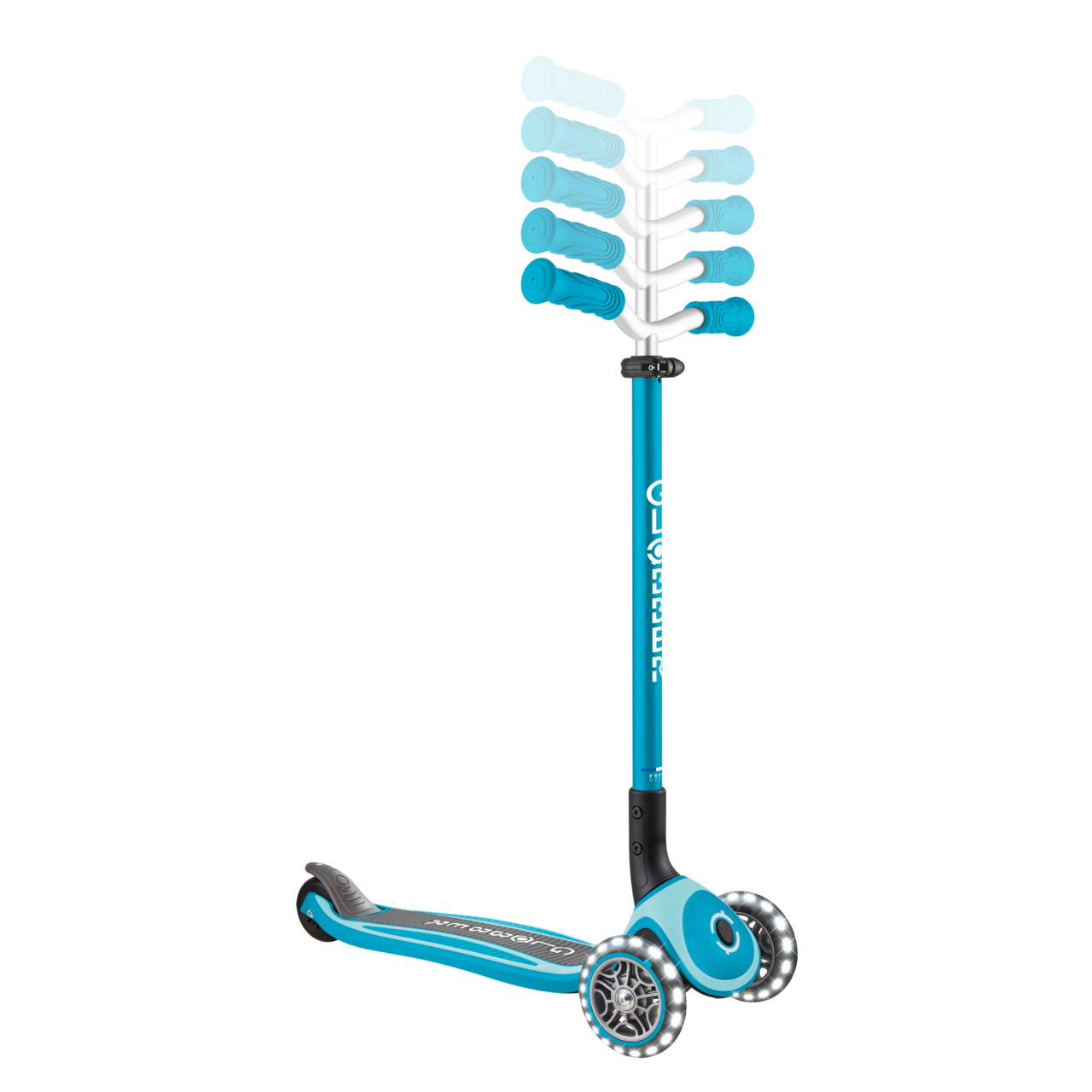 663 100 3 Wheel Adjustable Scooters With Lights