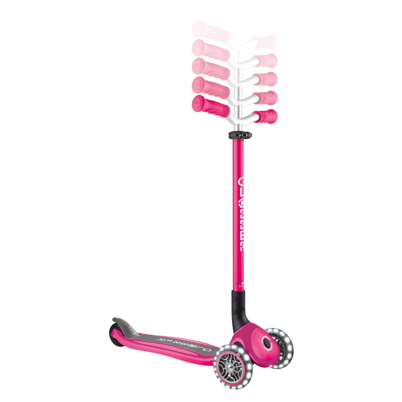 663 110 3 Wheel Adjustable Scooters With Lights