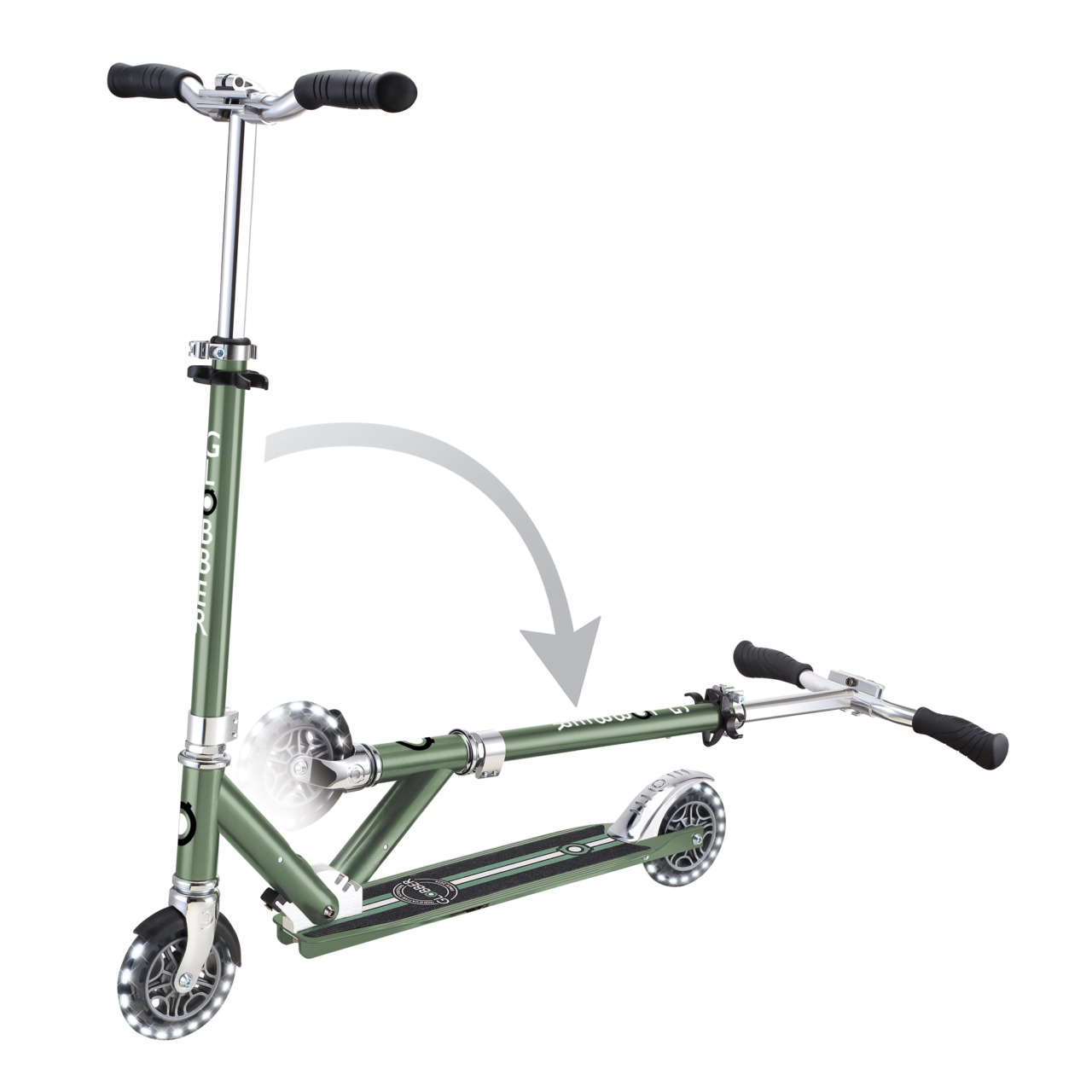 721 104 Folding Scooter With Led Lights