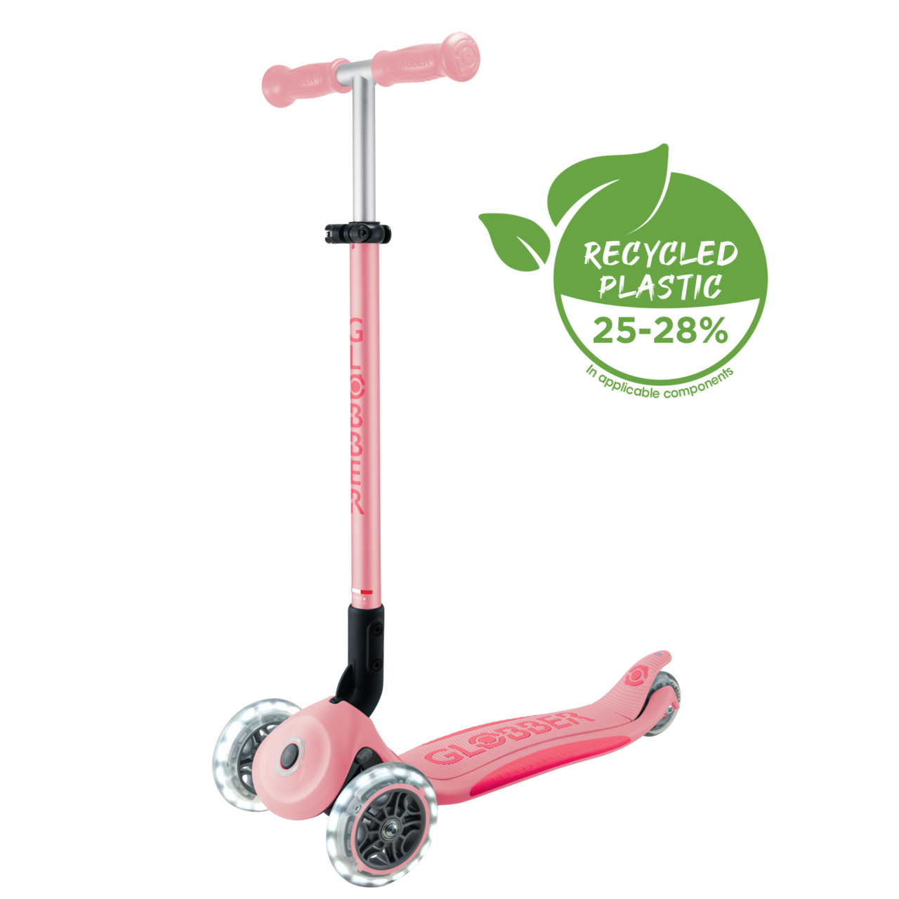 439 710 2 Kid Scooter With Light Up Wheels Recycled Plastic
