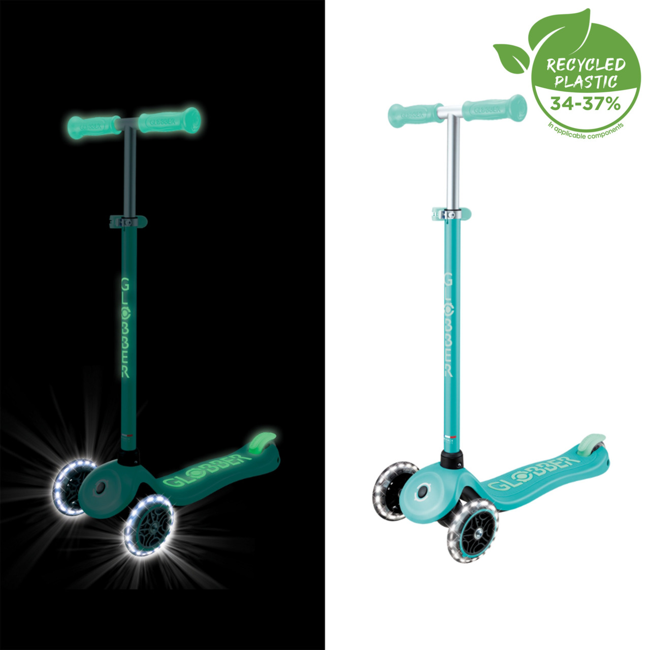 443 206 3 Wheel Glow In The Dark Scooter GRS