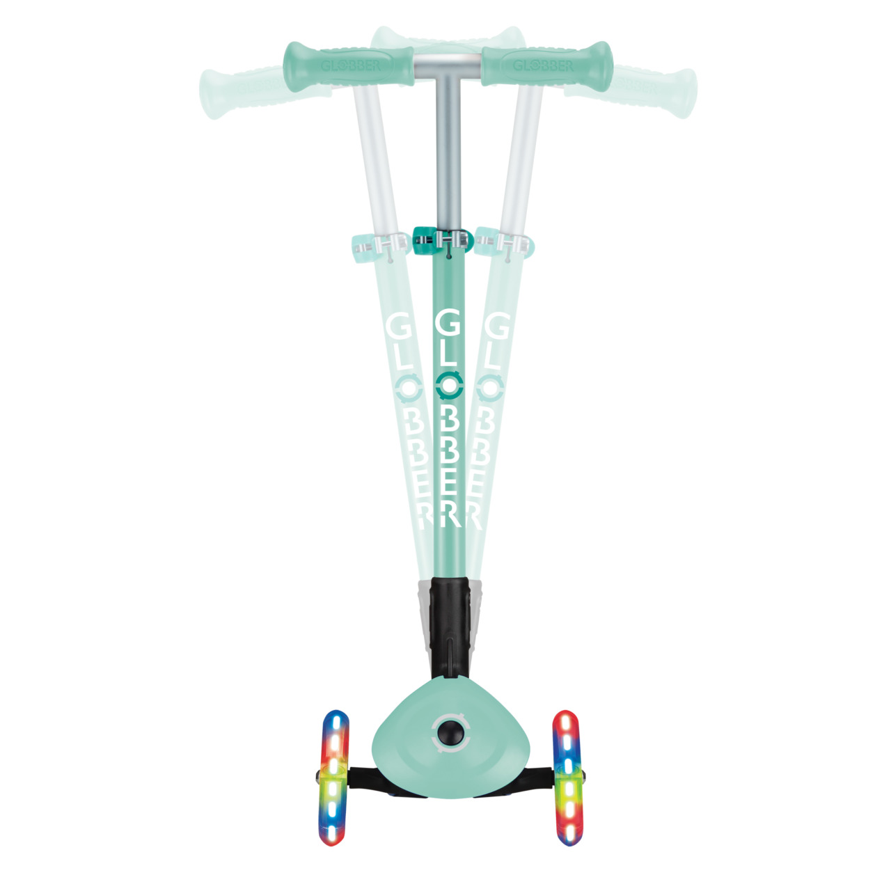 432 206 3 Folding Scooter With Steering Lock